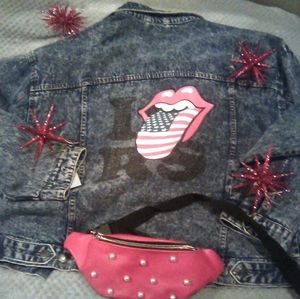 Brand new Rolling Stones denim jacket
